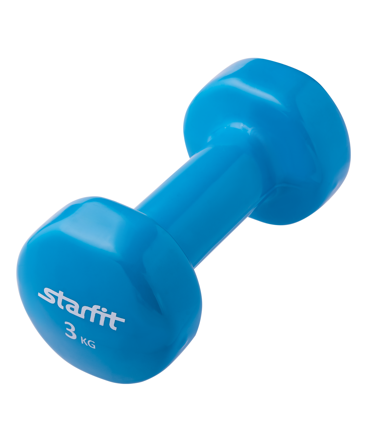 Гантель виниловая StarFit DB-101 3 кг, синяя